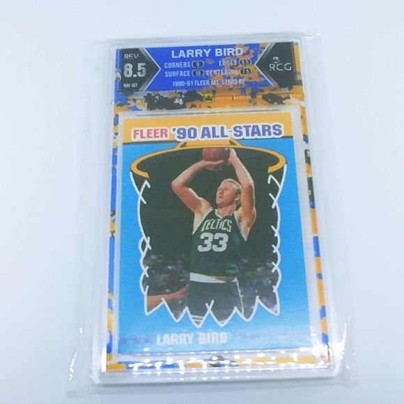 Larry Bird 1990 Fleer All-Stars Basketball Card - Picture 4 of 5